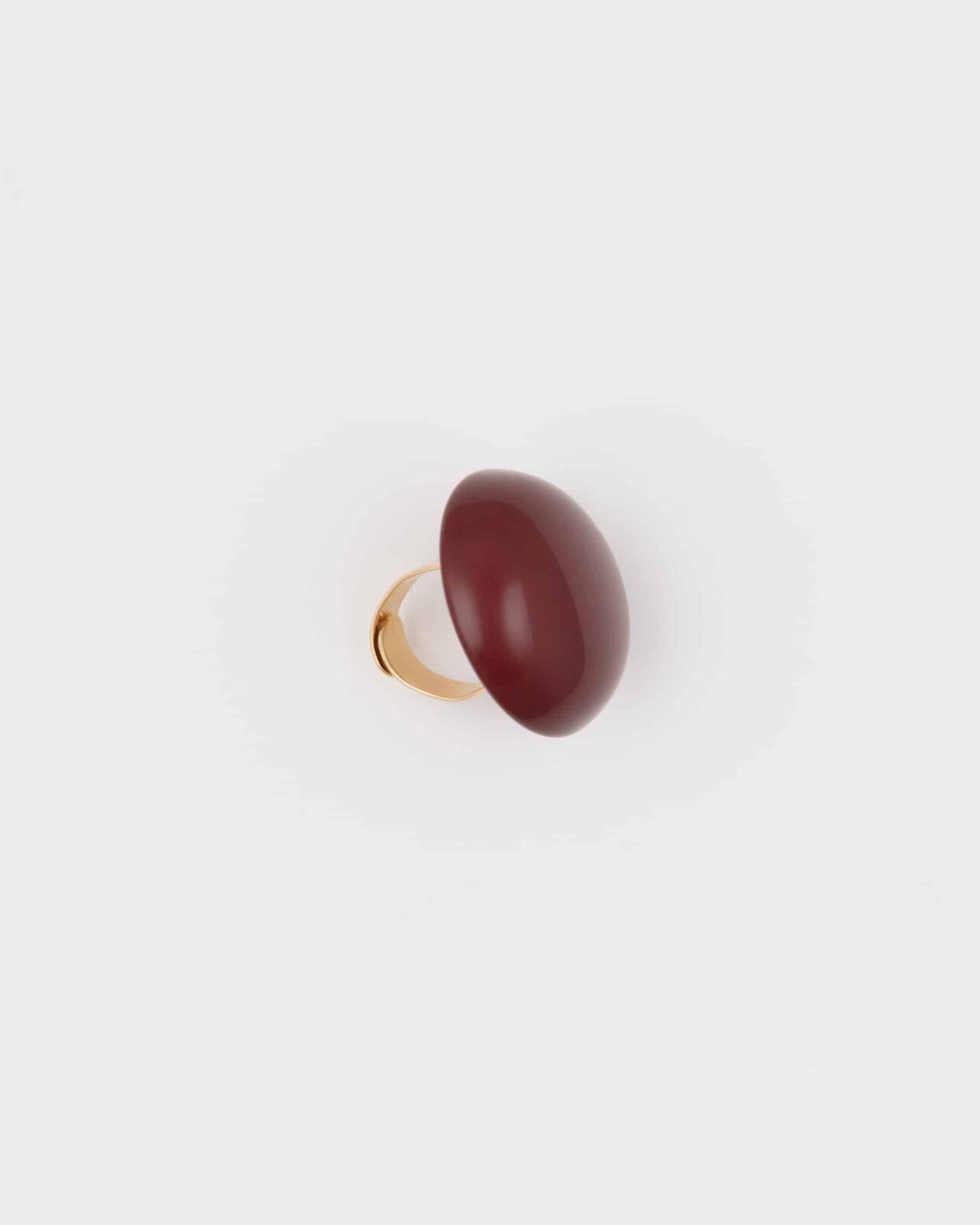 Anello  regolabile  Resina Bordeaux