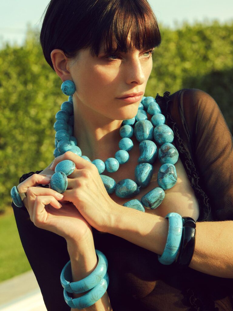 6 - Turquoise and Coral