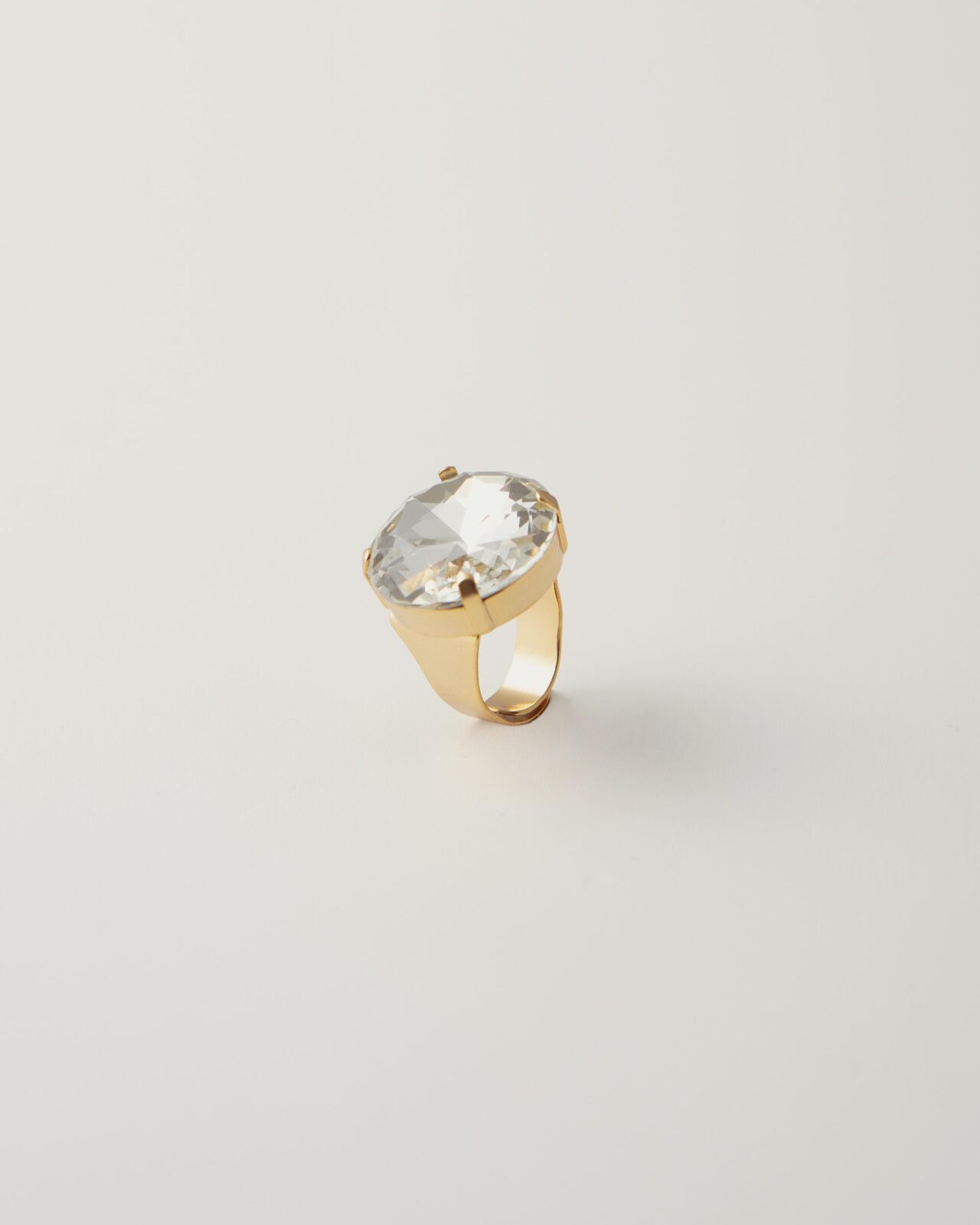 Anello Regolabile Strass Cristallo
