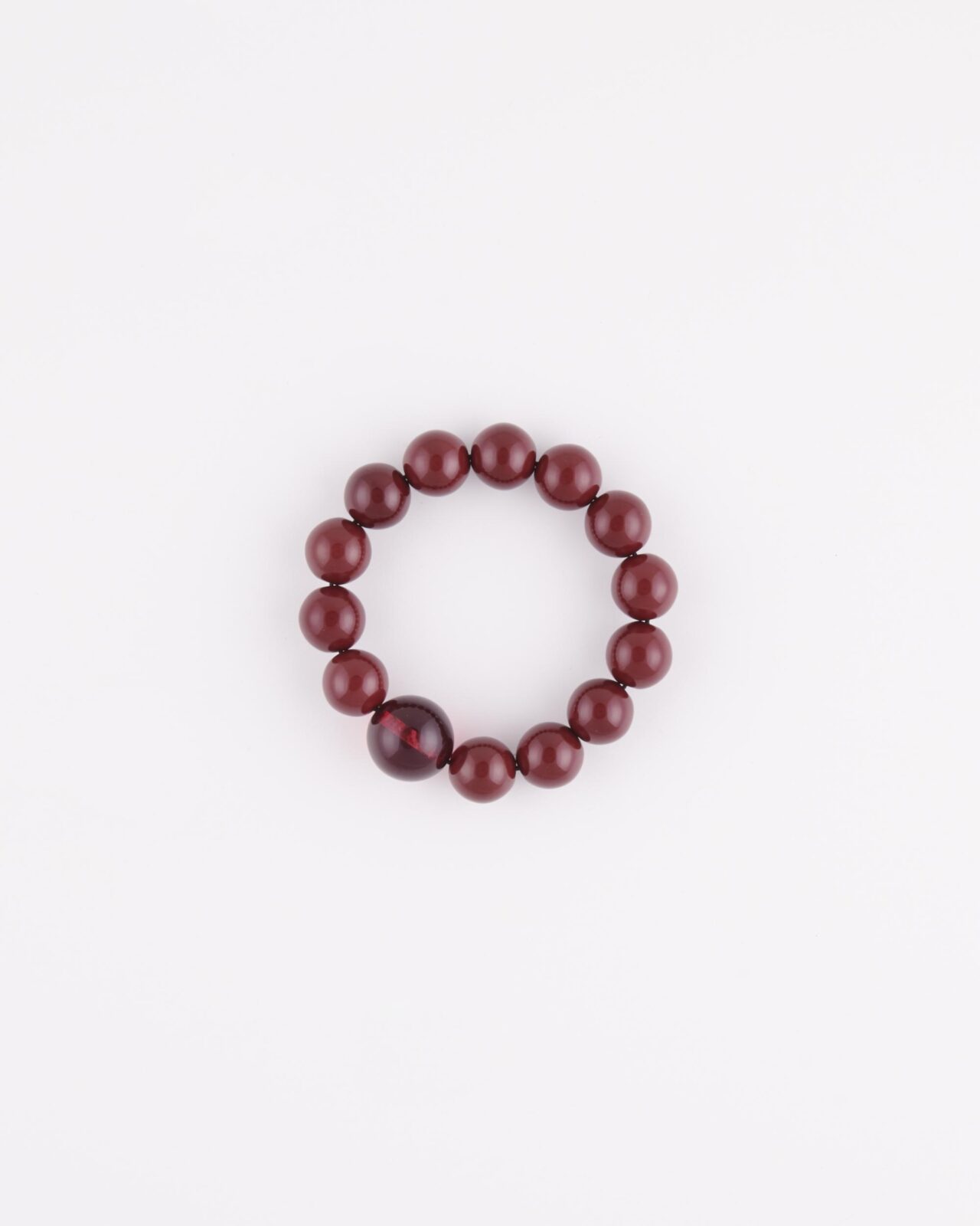 Bracciale resina elastico Bordeaux
