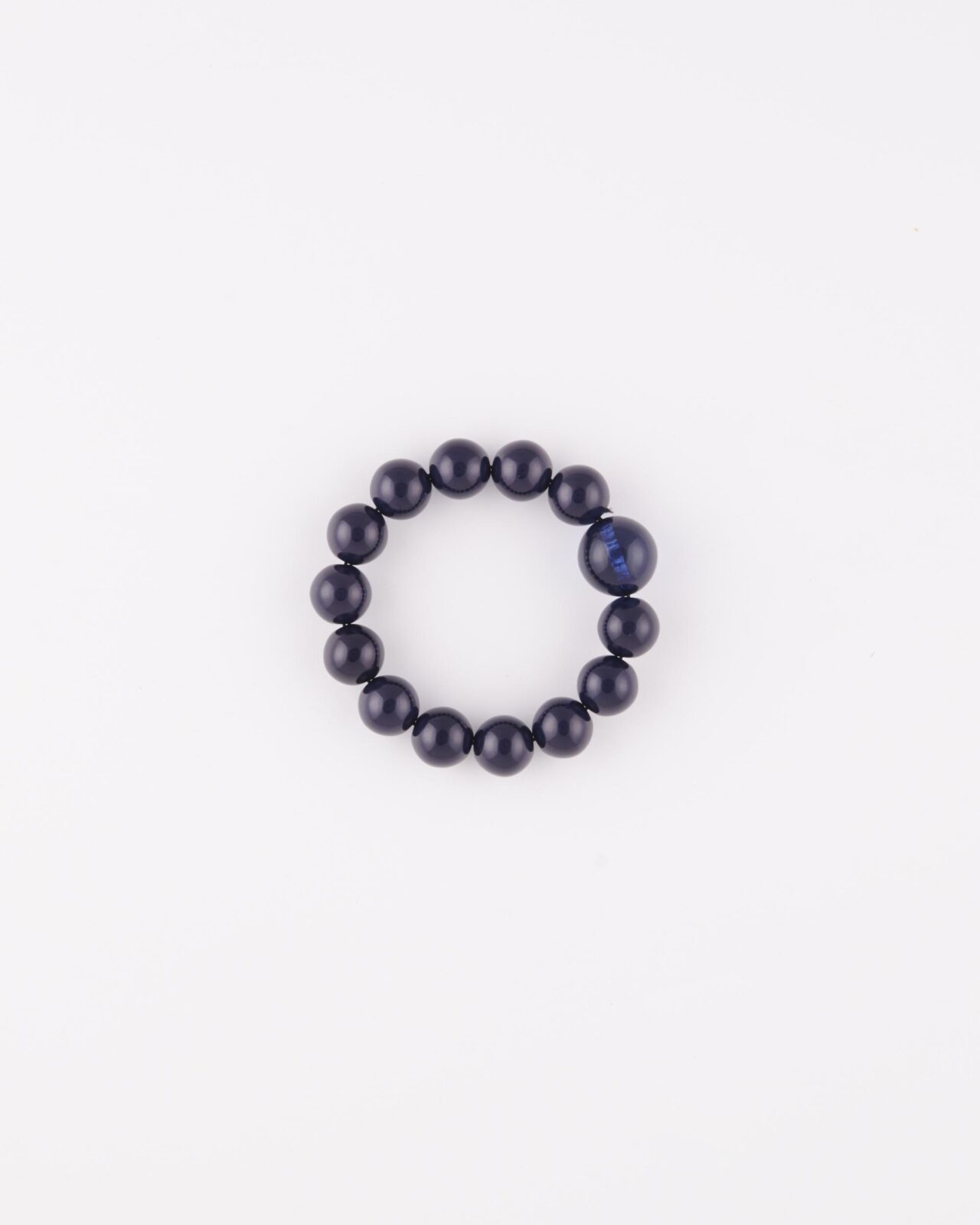 Bracciale resina elastico Dark Blue