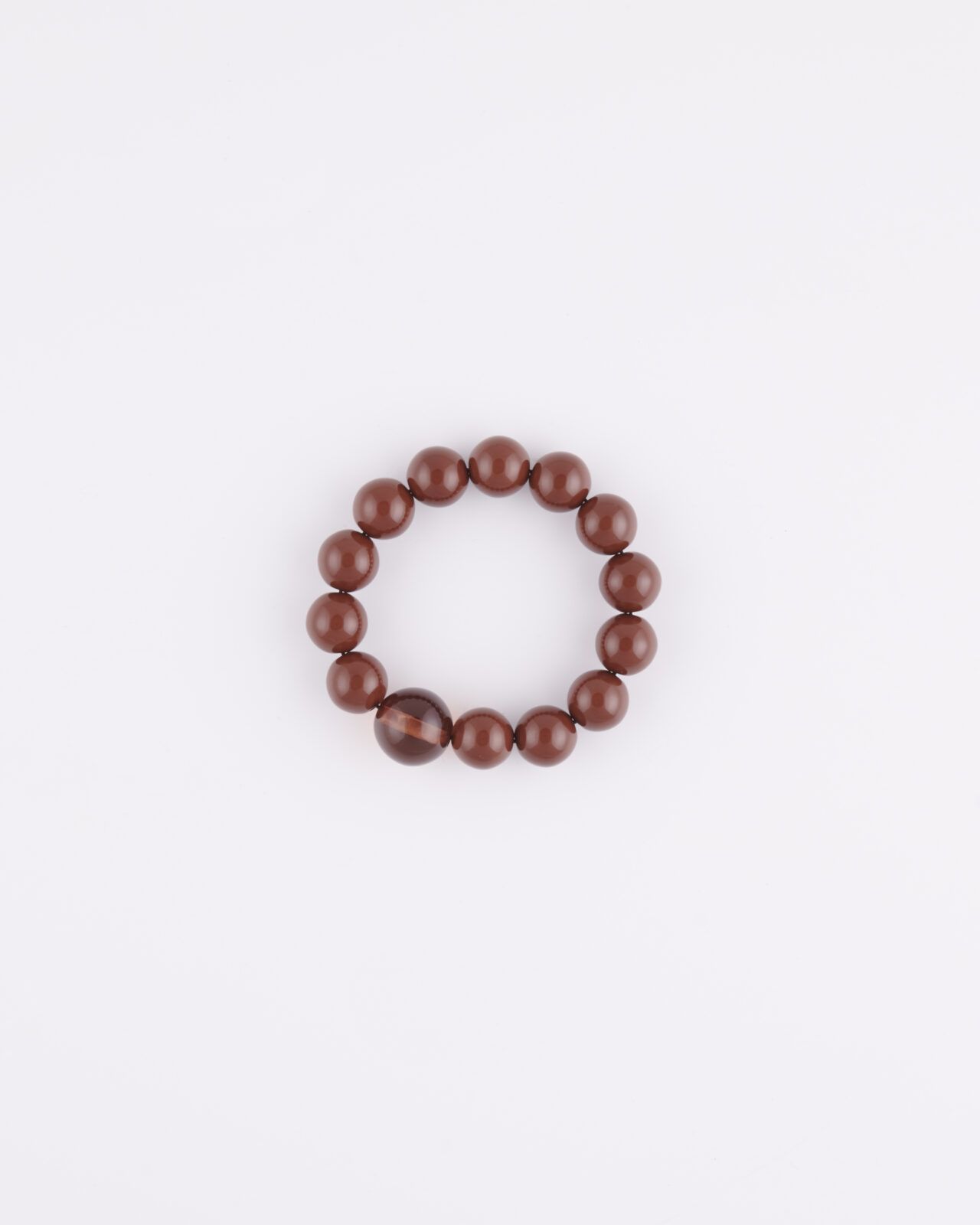 Bracciale resina elastico Gianduia