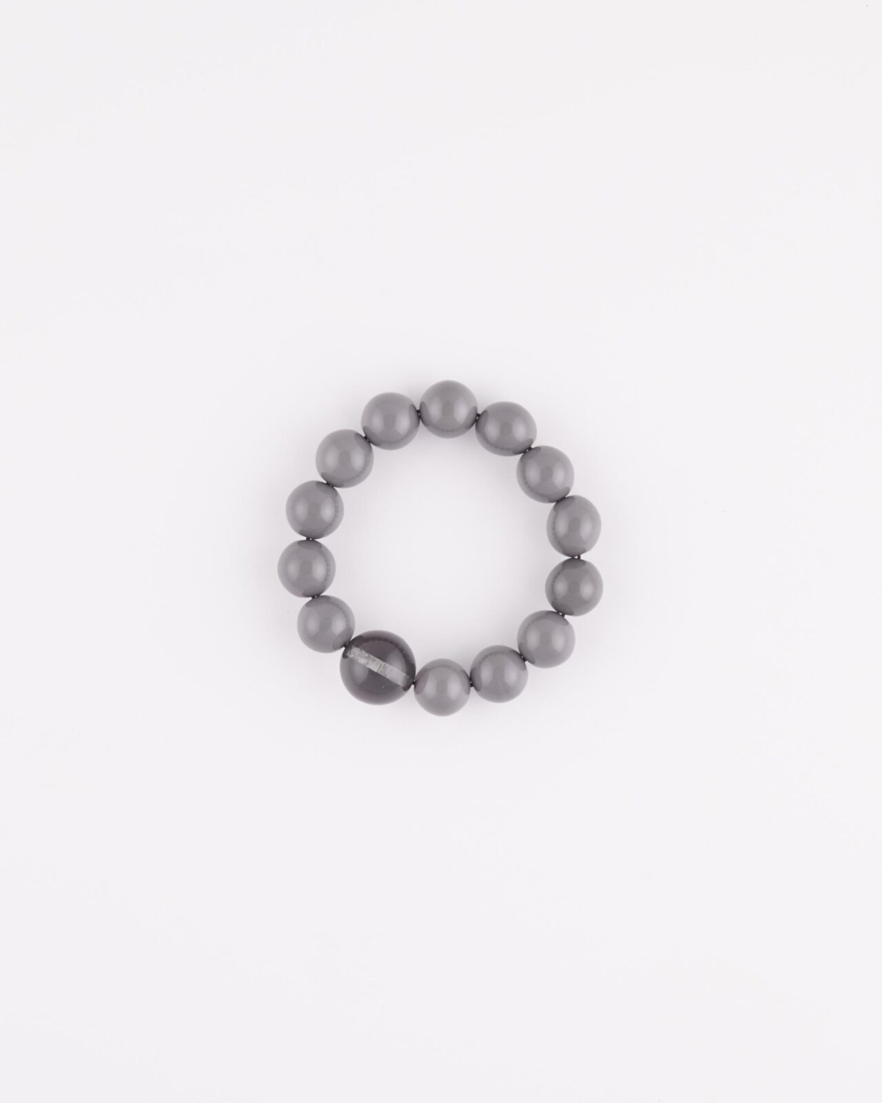 Bracciale resina elastico Grigio