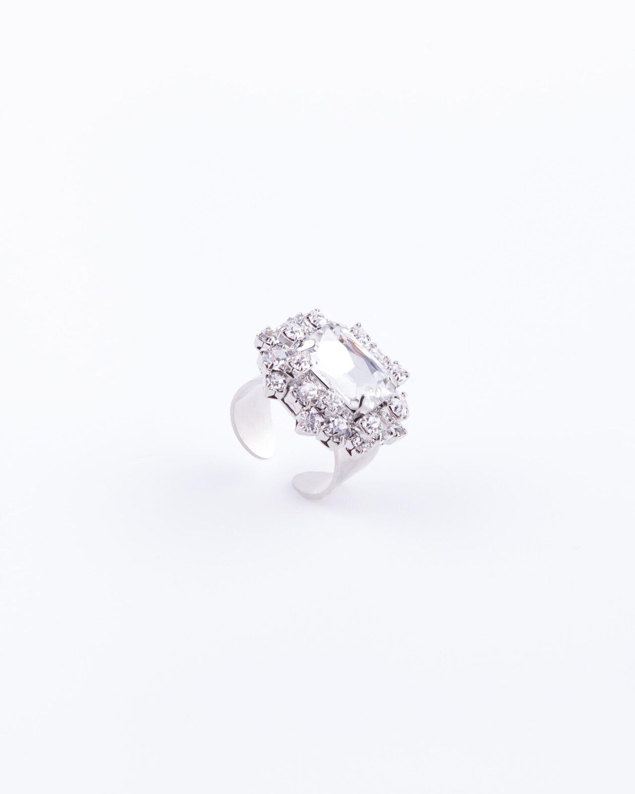 Anello Lusso Macro Cristallo
