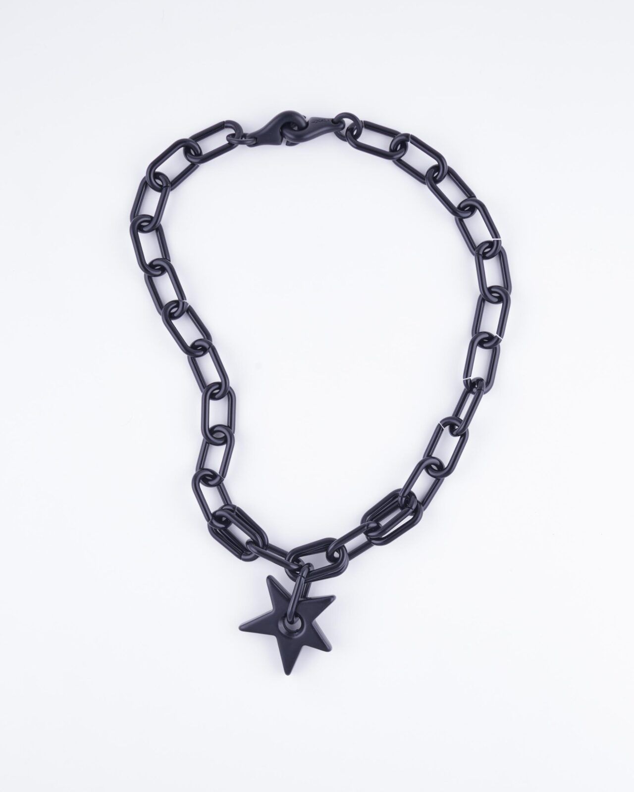 Collana Lunga Nera Star & Heart con STELLA
