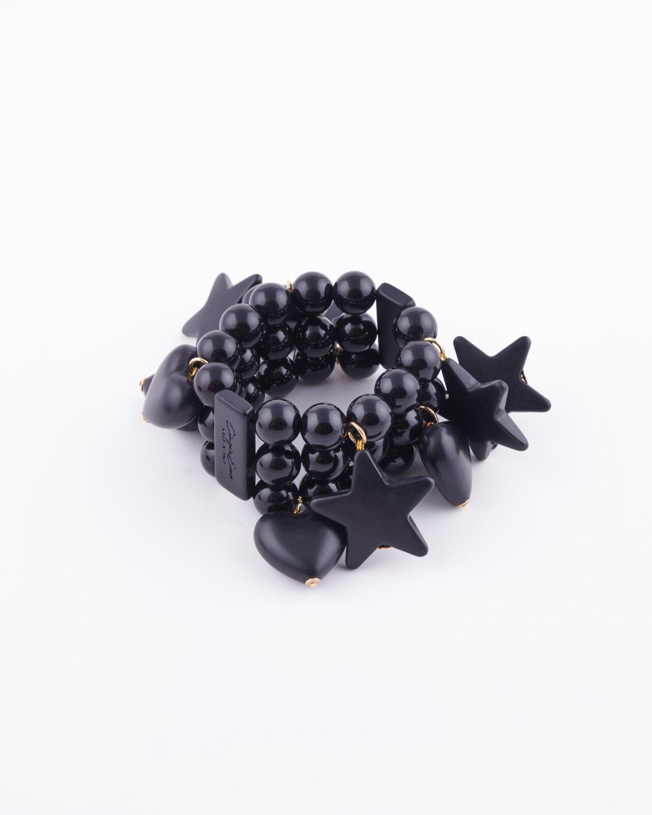 Bracciale Star & Heart Multifilo Nero