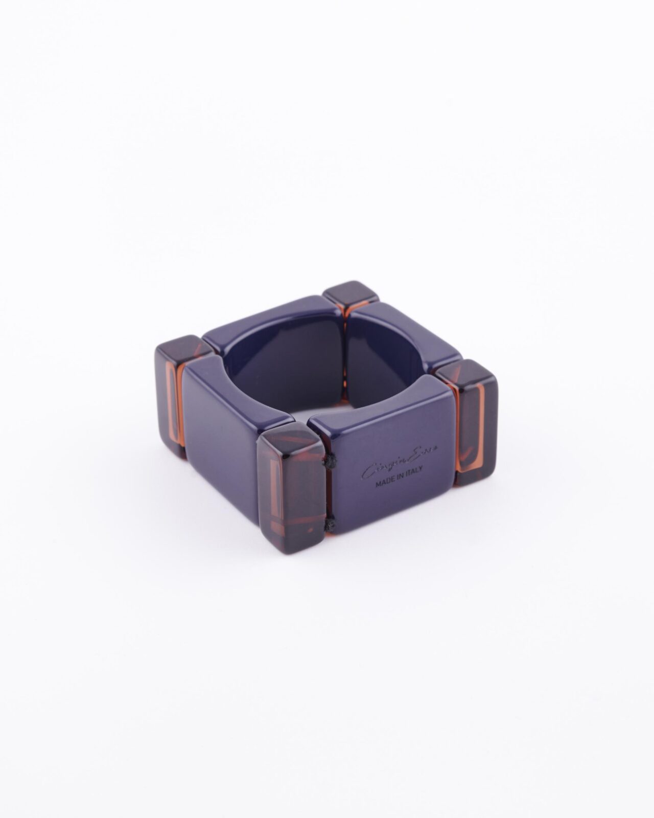 Bracciale Block Bangle Gianduia/dark blue