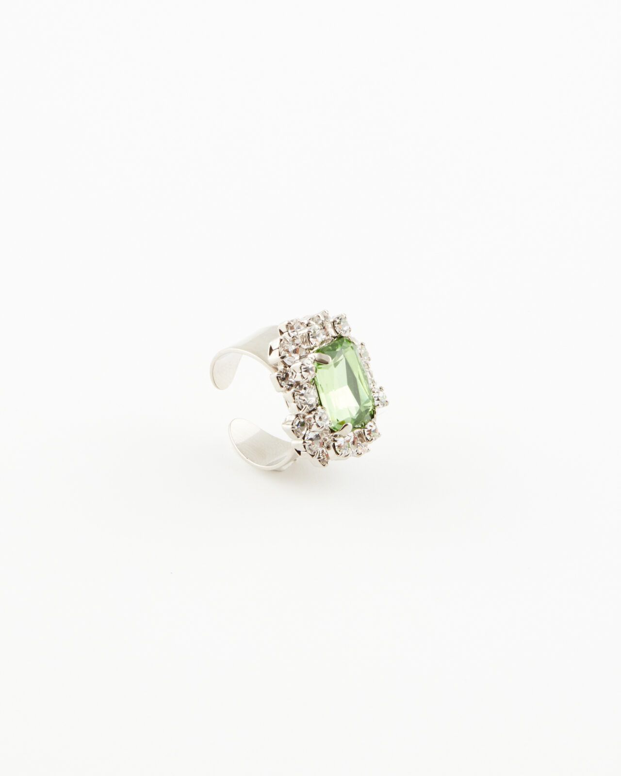 Anello Lusso Regolabile Verde Peridot