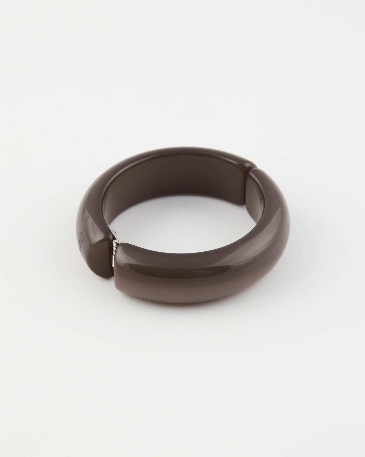 Bracciale Bangle Rotondo Molla Fumè