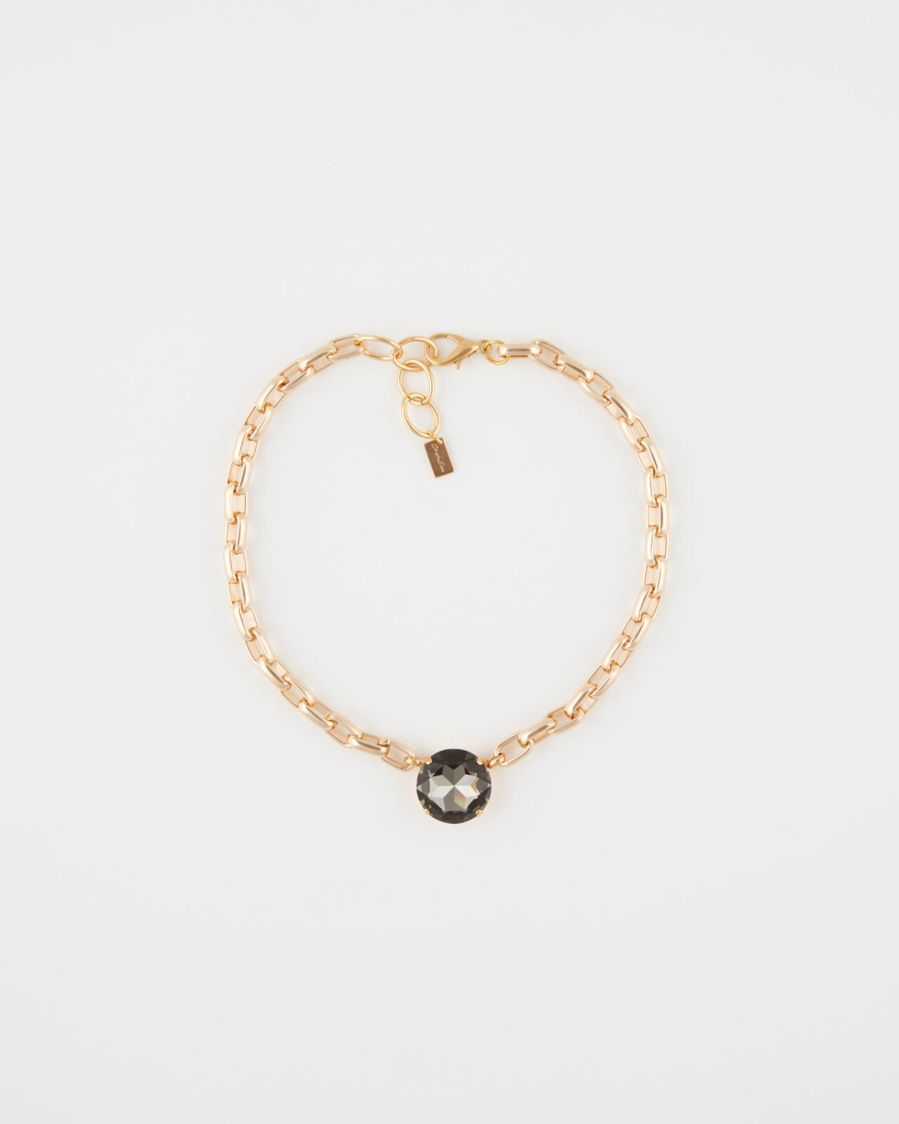 Collana Girocollo Luxury Strass Rotondo Black Diamond