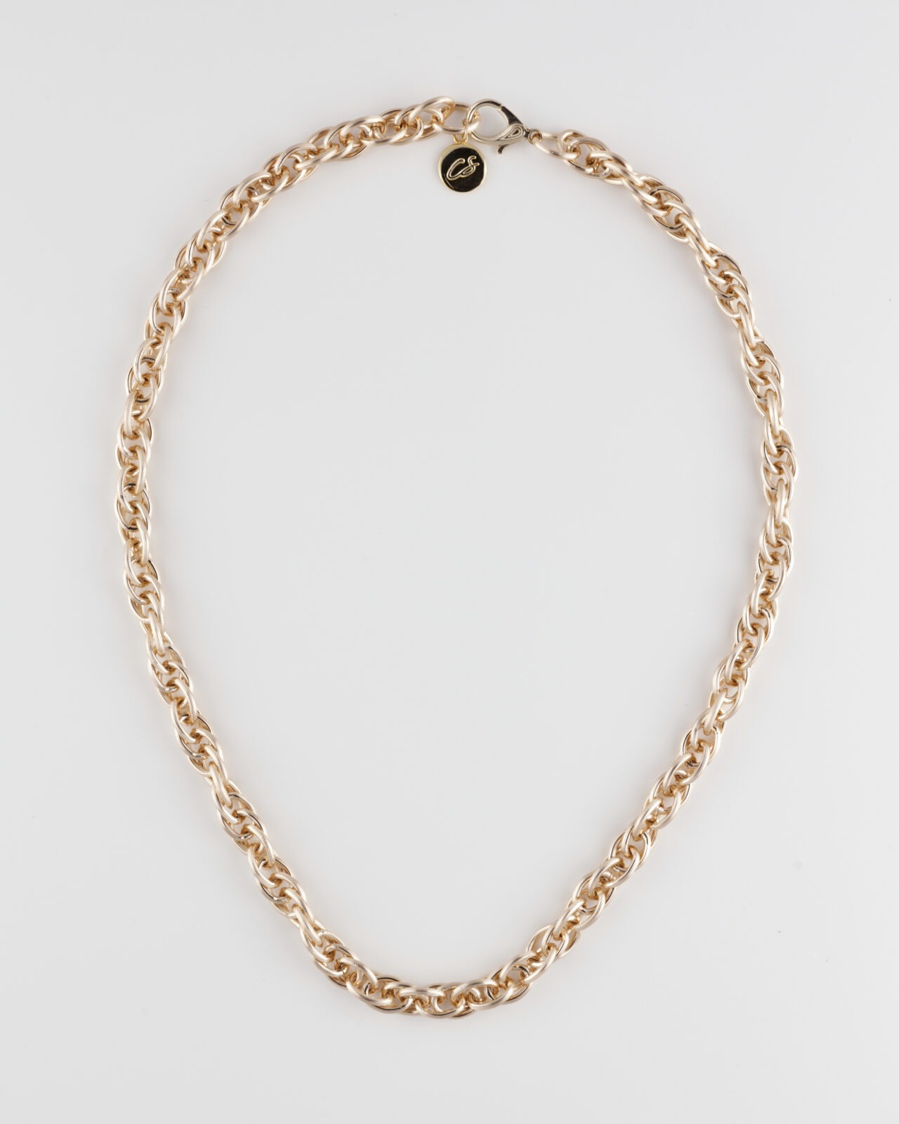 Collana Lunga Catena Intrecciata Oro