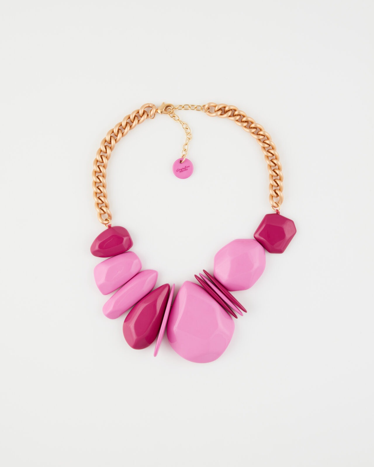 Collana girocollo Fancy Fuxia Multielementi