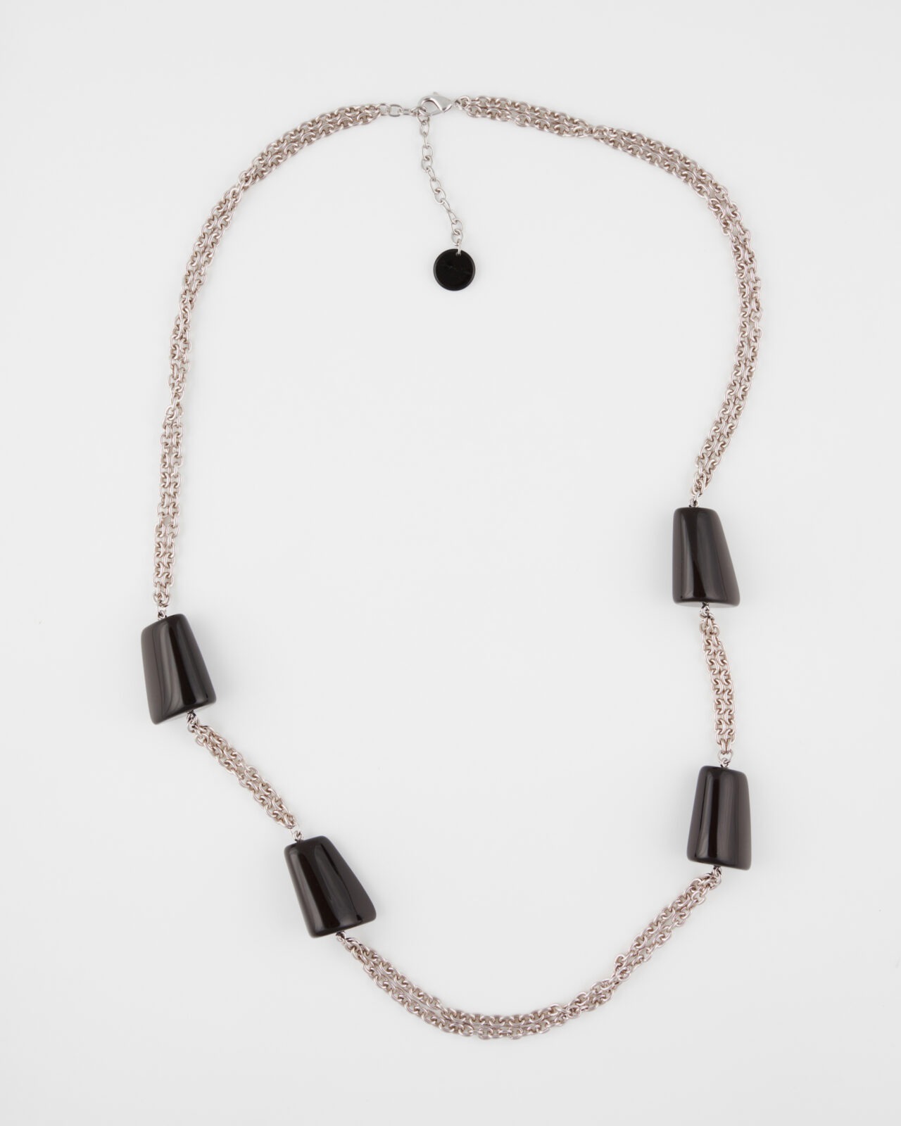 Collana Plexy Catena + 4 elementi Resina Nero
