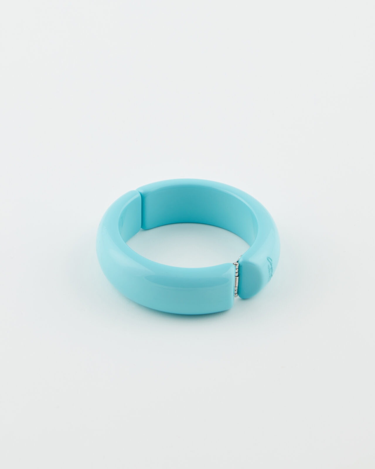 Bracciale Bangle Rotondo Molla Turchese