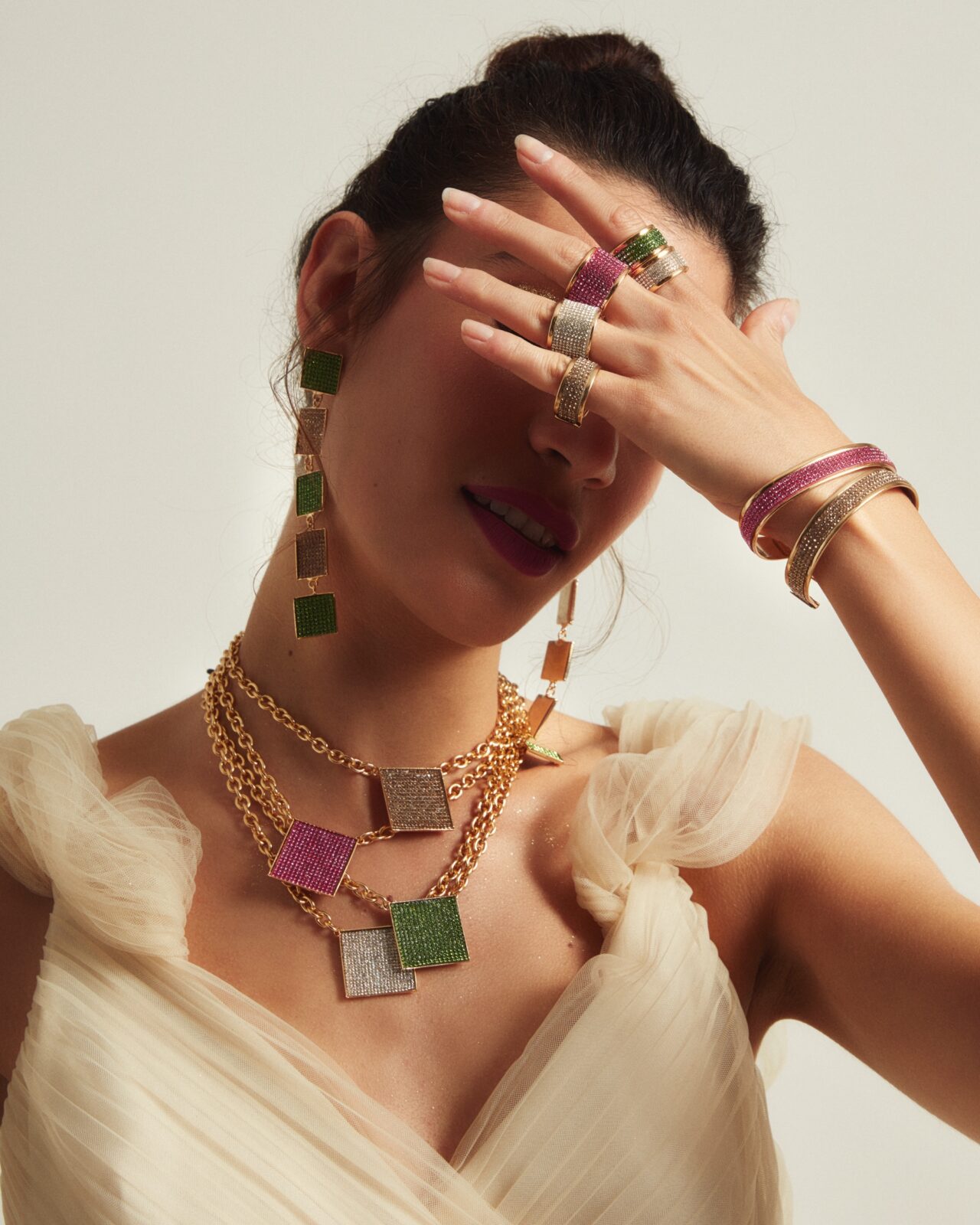 Bracciale Shiny  Alto Regolabile Fuxia - immagine 8