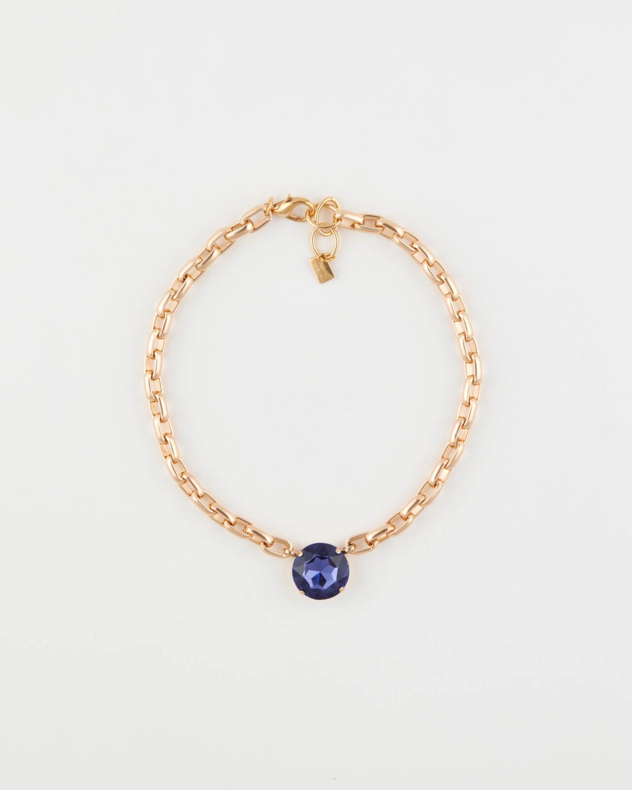 Collana Girocollo Luxury Strass Rotondo Ametista