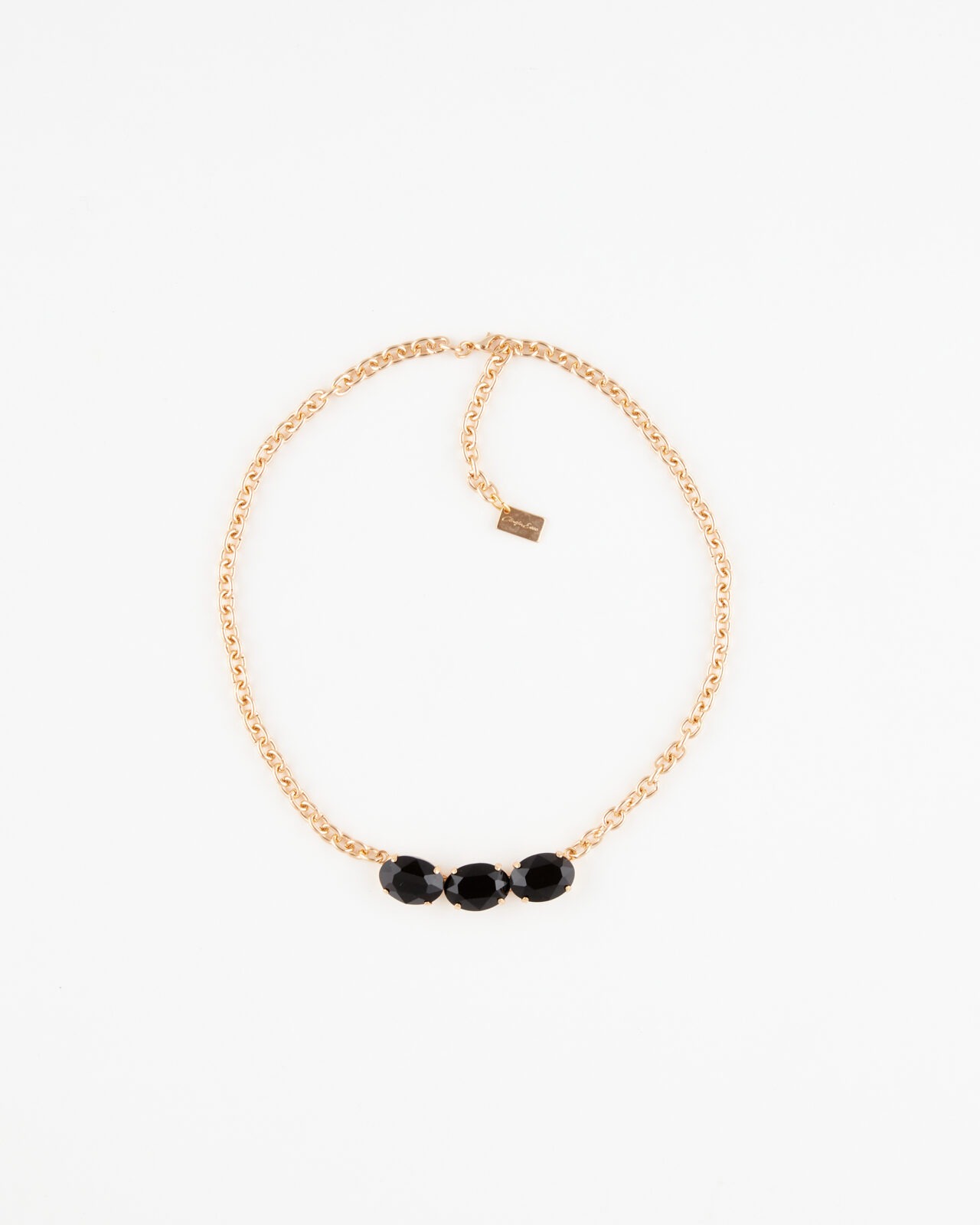 Collana Fancy Luxury 3 pietre girocollo Oro Rubino