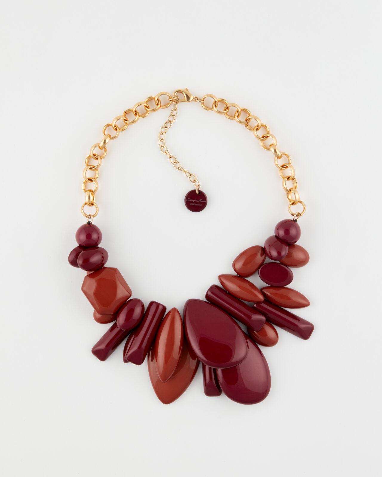 Collana Girocollo Gianduia e Bordeaux