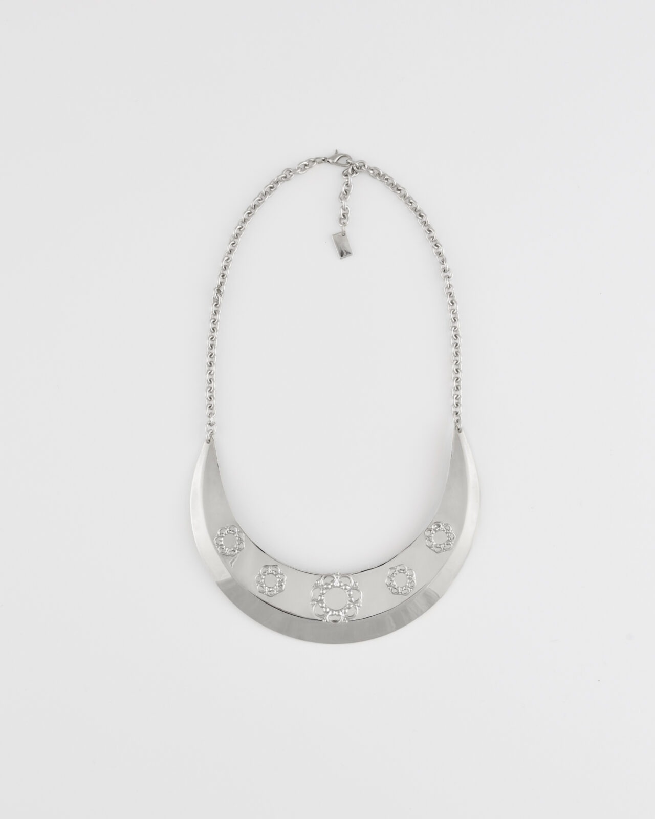 Collana Girocollo Rodio Medio Oriente cm 40+8 cm all