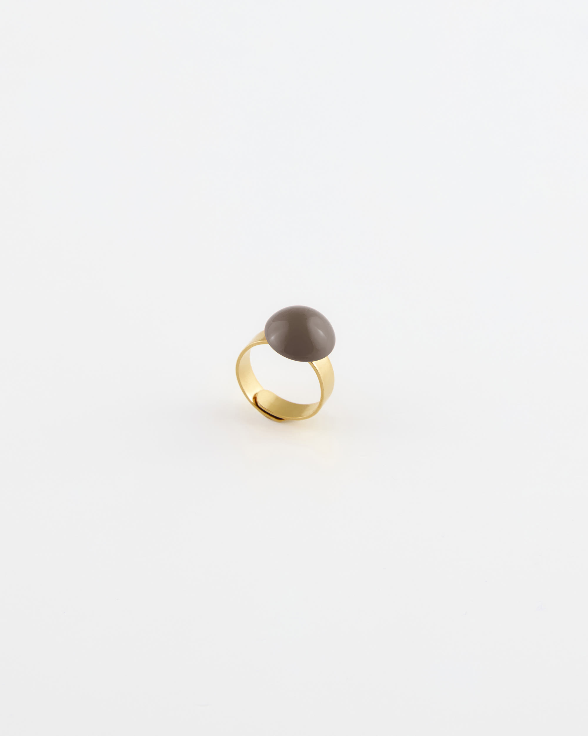 Anello regolabile diametro resina cm 1,5 GRIGIO