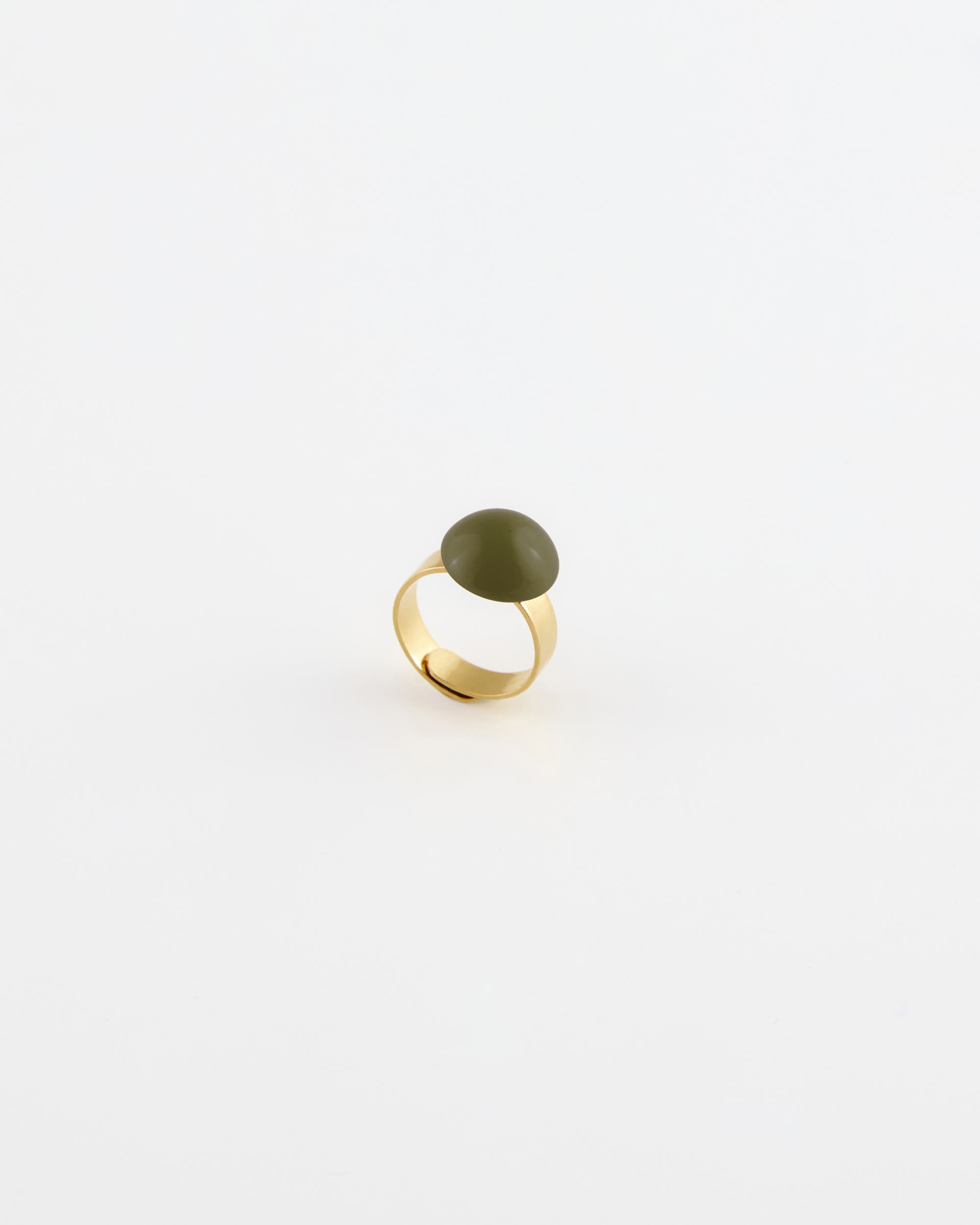 Anello regolabile diametro resina cm 1,5 OLIVINE