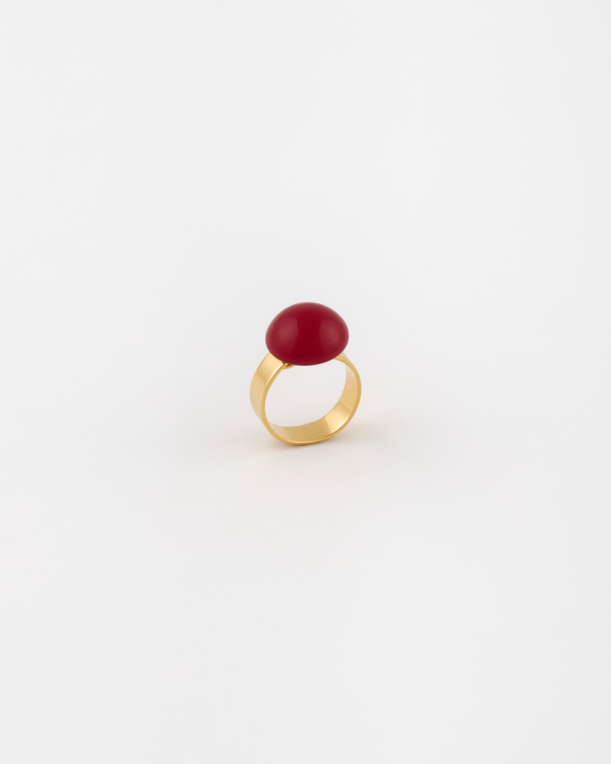 Anello regolabile diametro resina cm 1,5 ROSSO