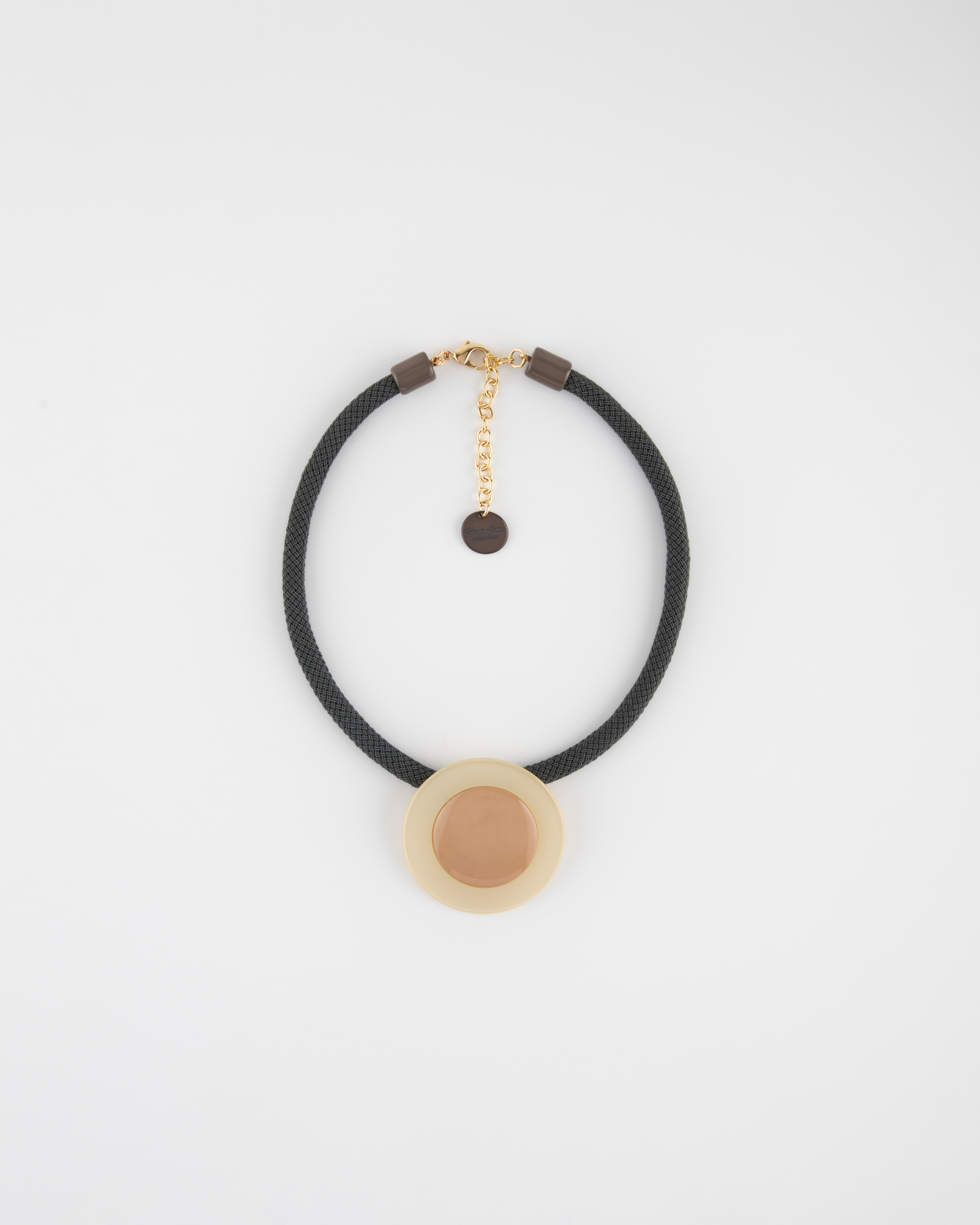 Collana Girocollo con Cordone ed Elemento Tridimenzionale Fancy Chic