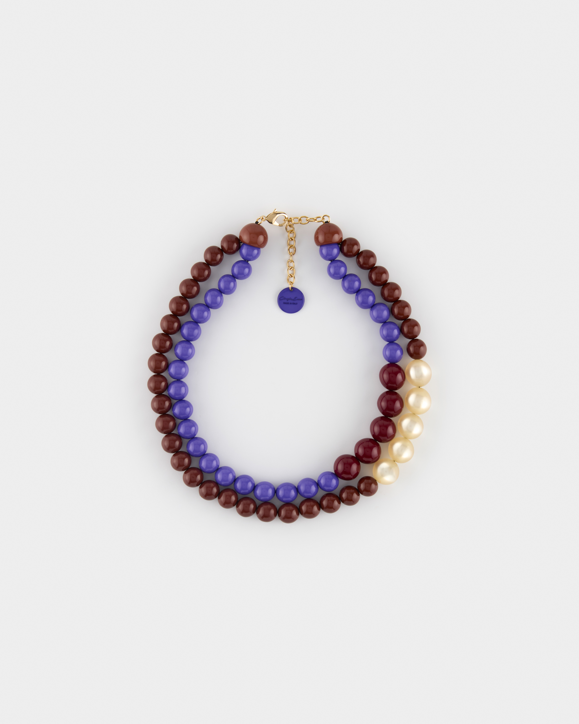 Collana Girocollo due Fili cm 50 + 8 cm all Fancy Winter