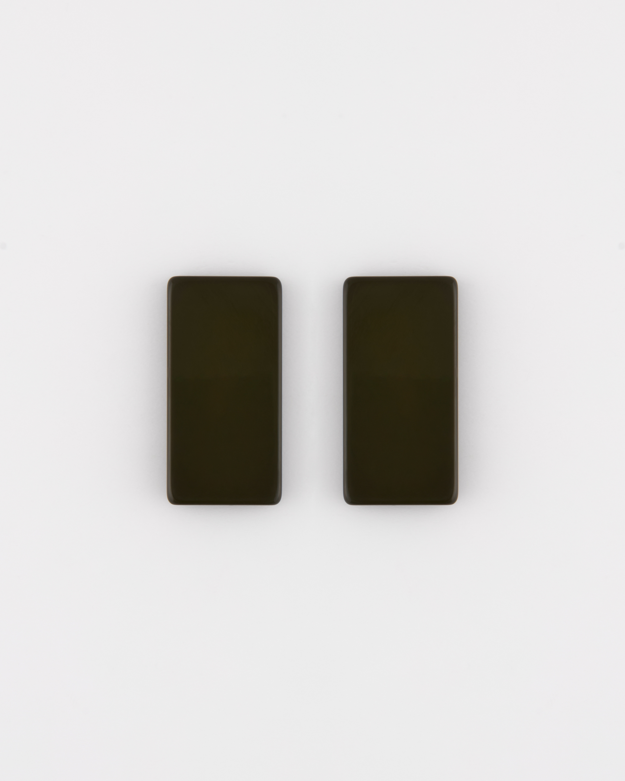 Orecchino Rettangolo con perno cm 4 x 2 Olivine Smile Multicolor