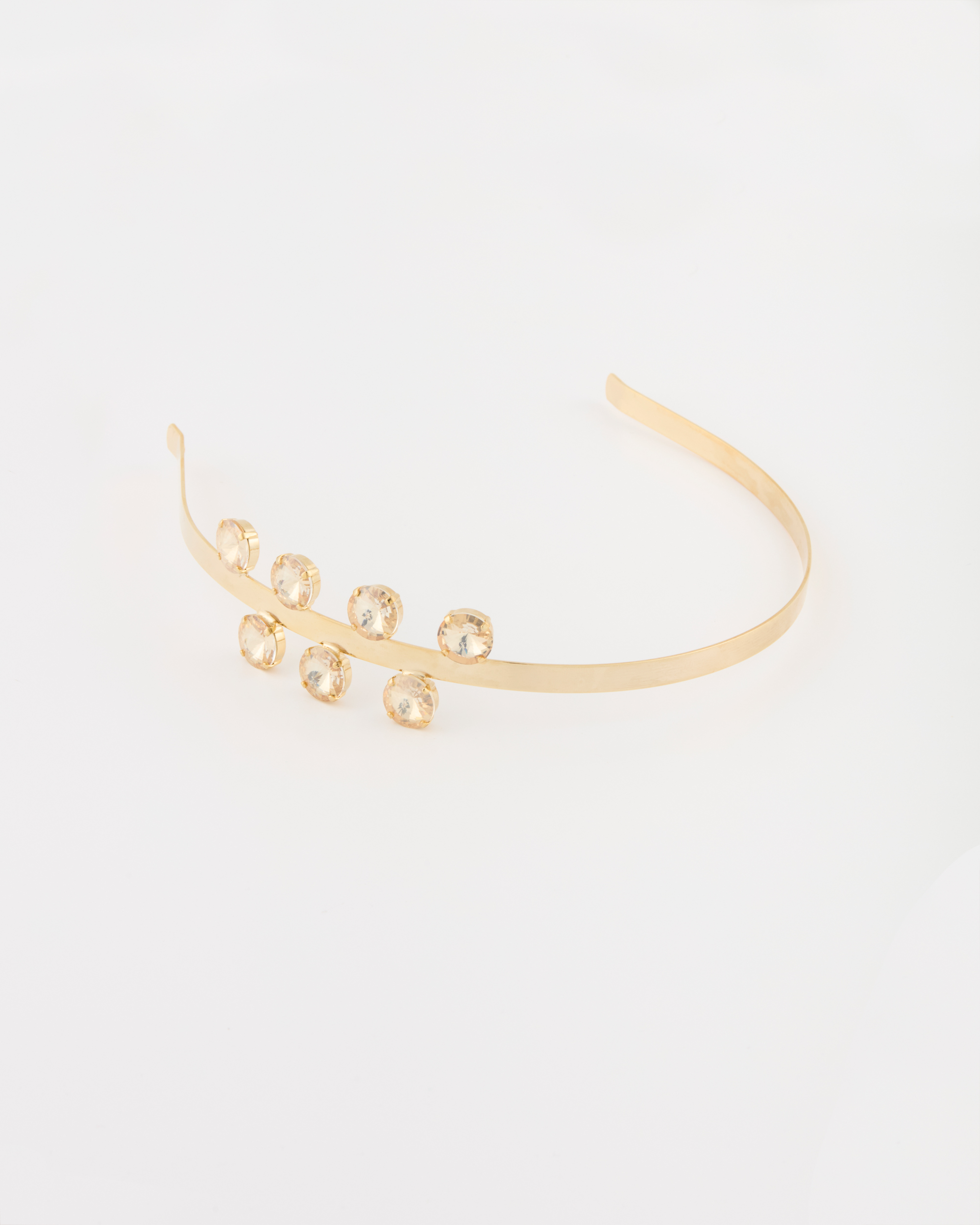 Cerchietto Oro con Strass Rivoli Golden Shadow Strass