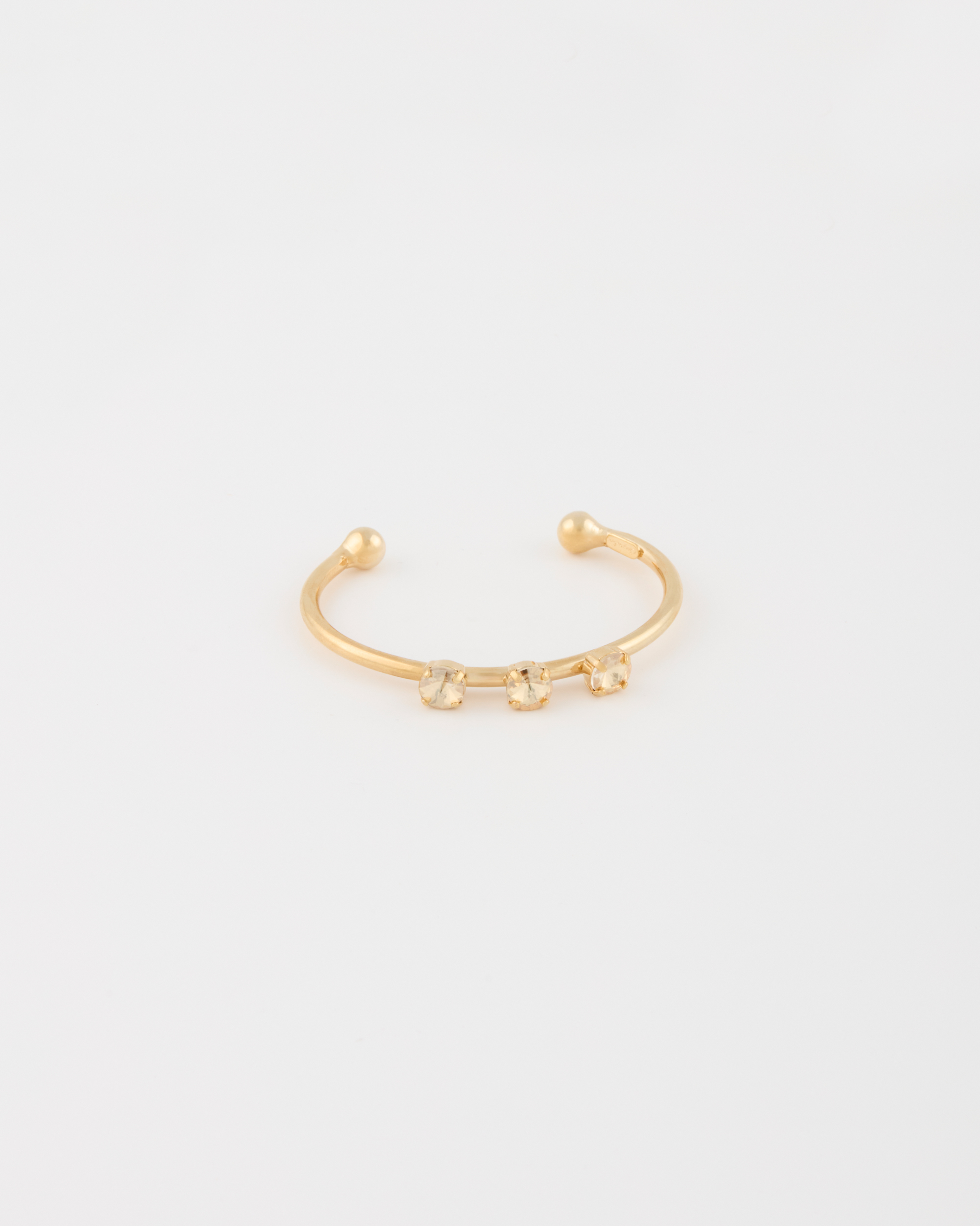 Bracciale Manetta con strass rivoli regolabile Oro Golden Shadow Strass