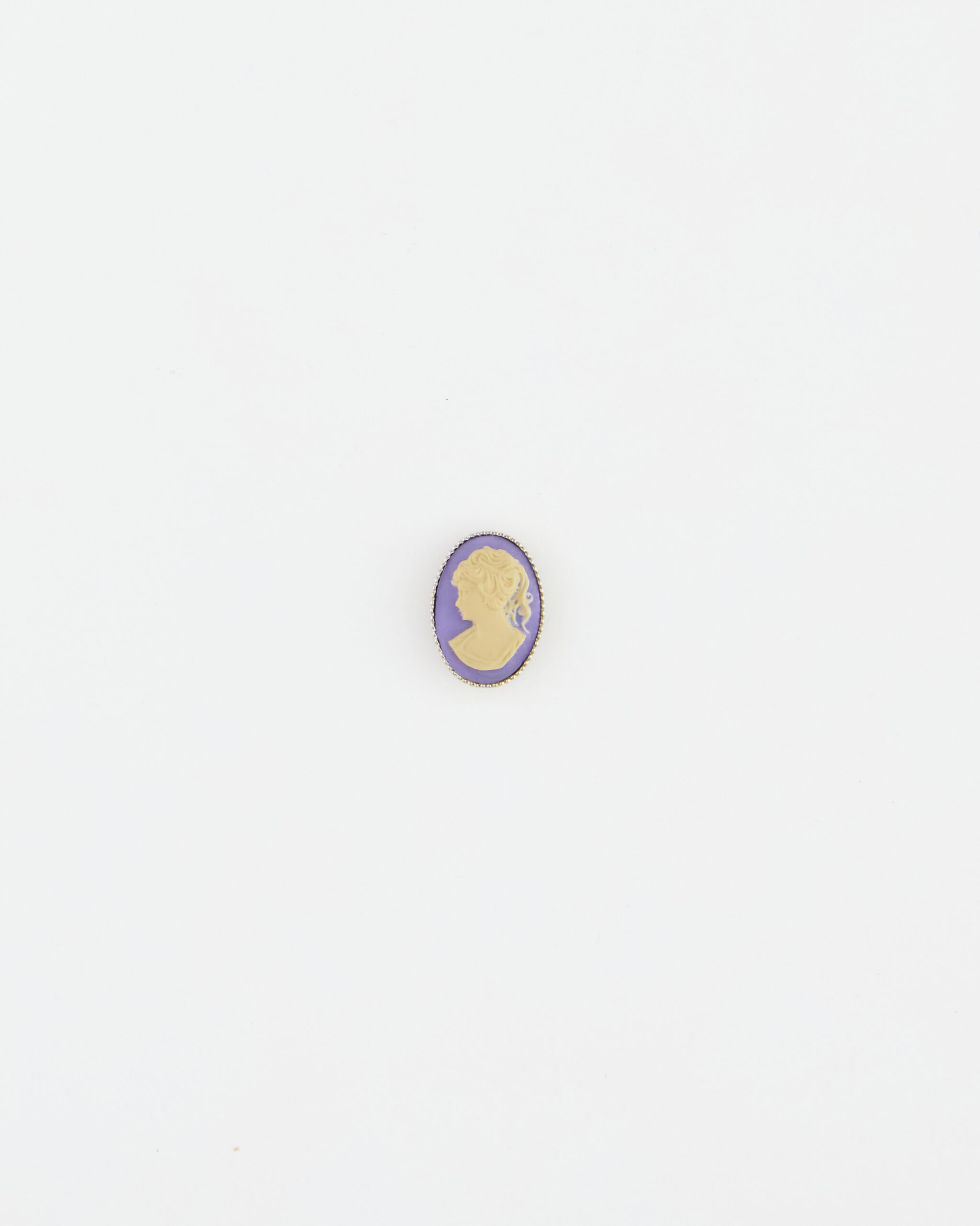 Orecchino Perno Cammeo Viola