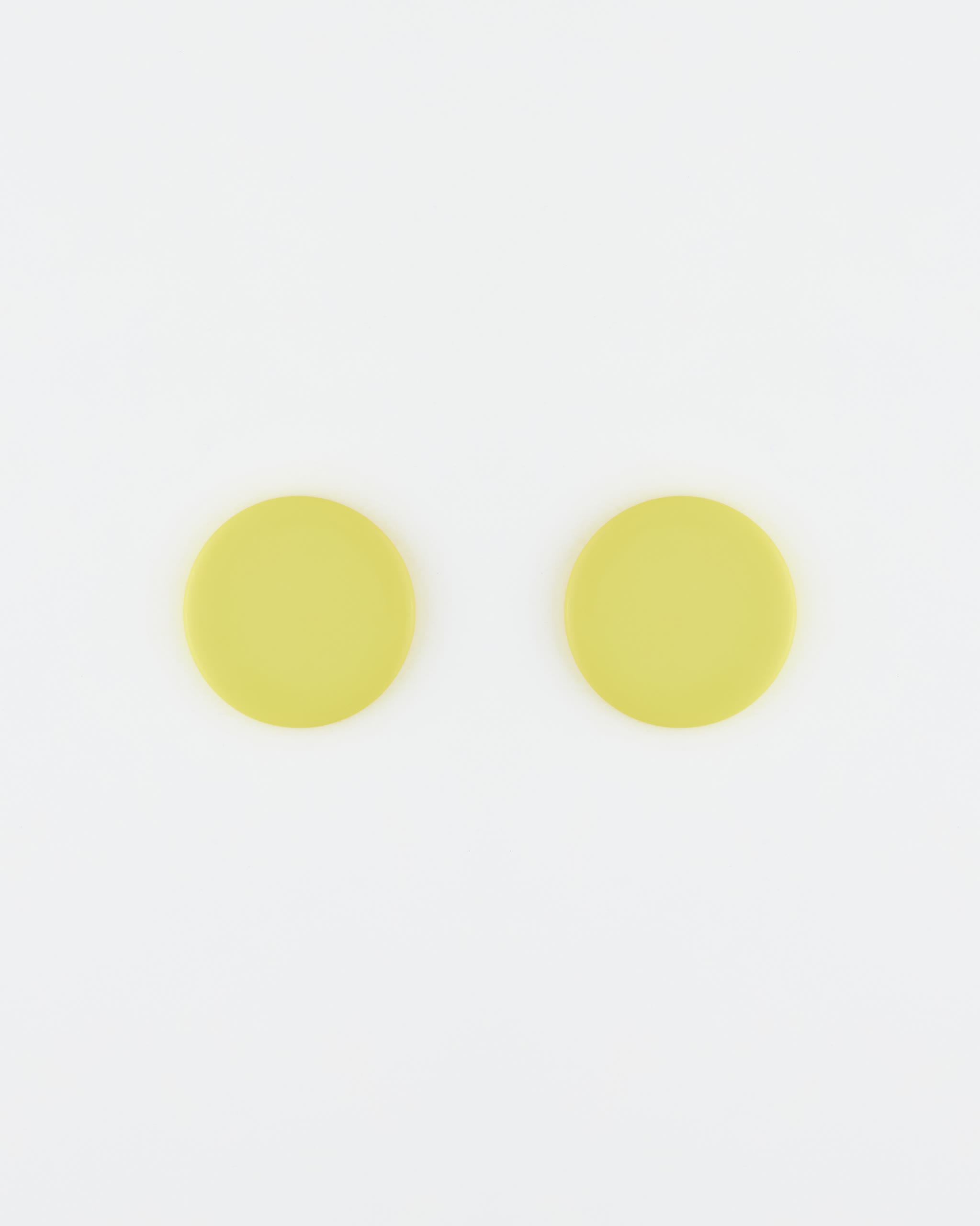 Orecchino Perno Disco Giallo
