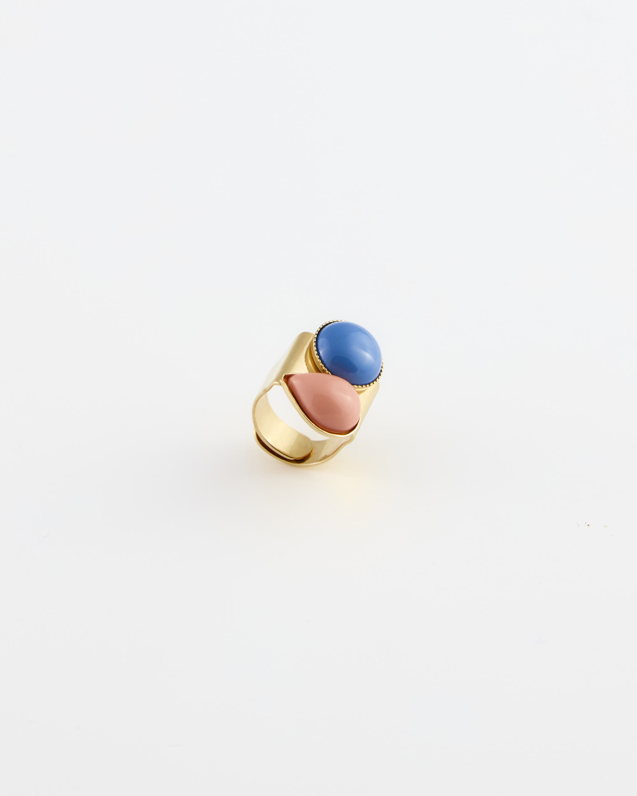 Anello regolabile Doppia Resina Avio/Cipria