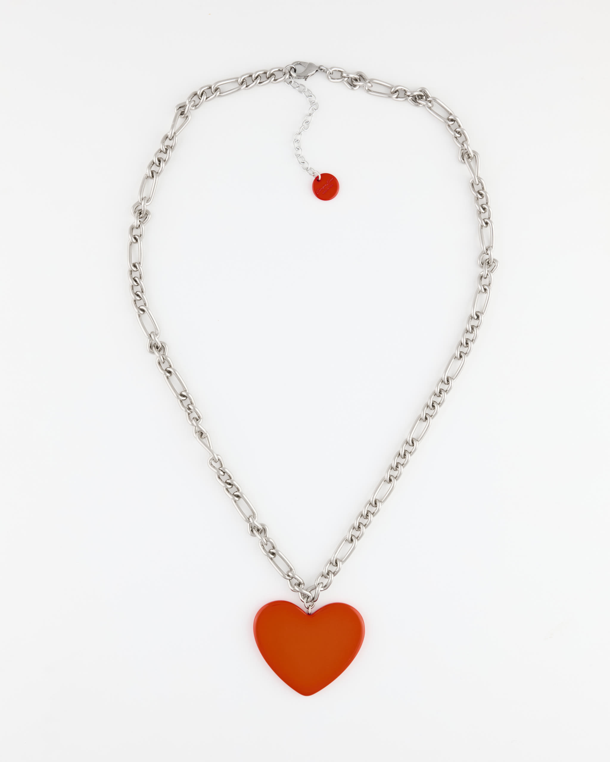Collana Catena + Cuore Aragosta