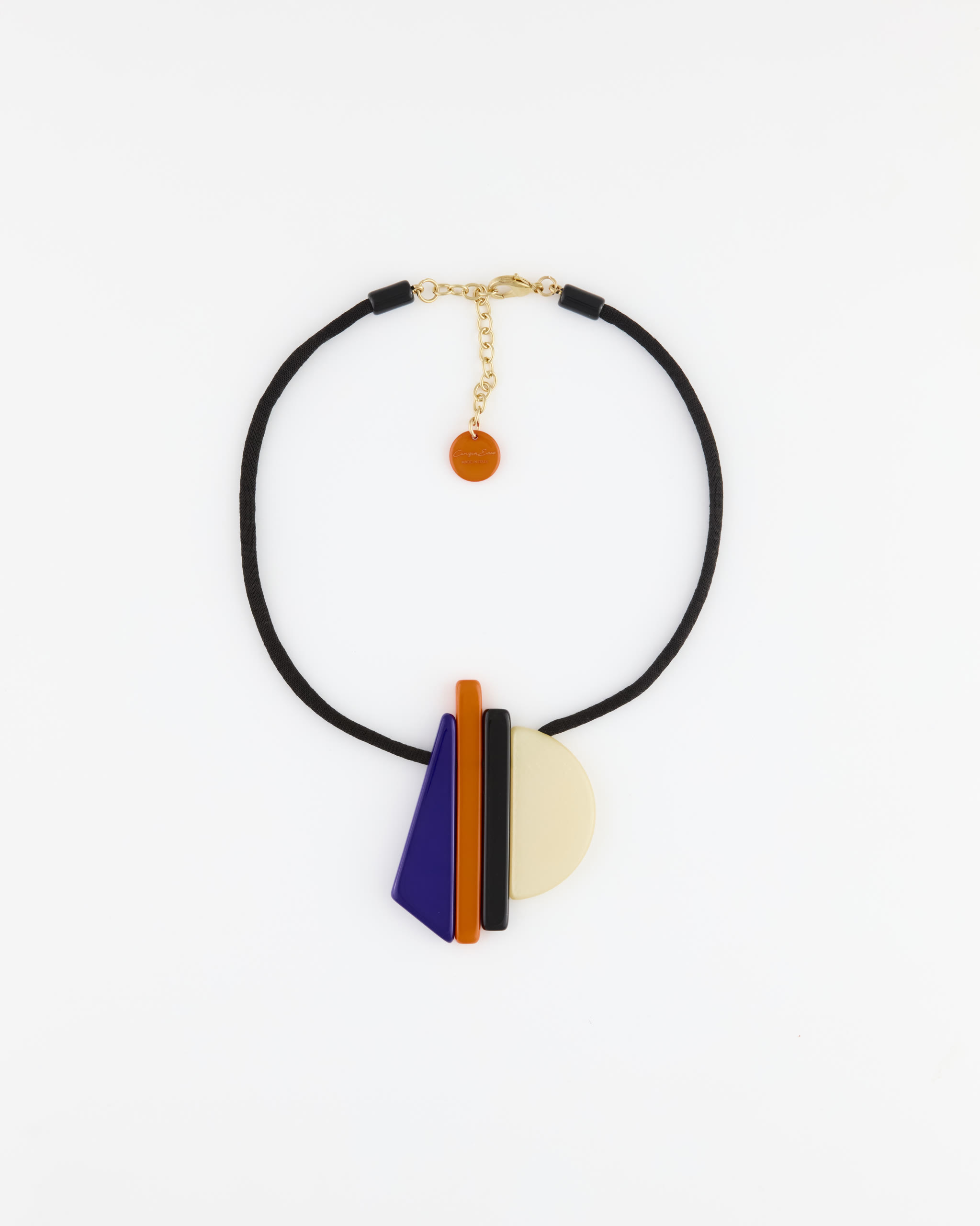 Collana Girocollo Cordone Nero e mix elementi Enjoy wiht the colours