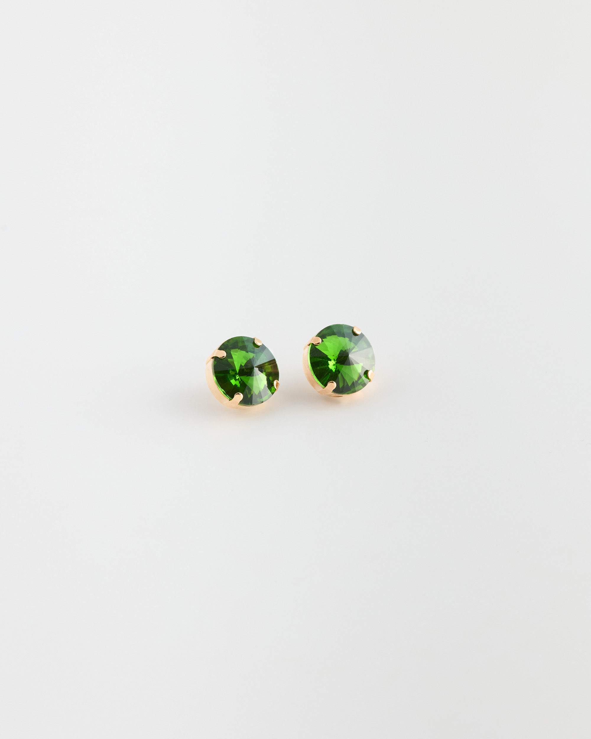 Orecchino Perno Strass Smeraldo LE NUOVE BOULE DI CINZIA ESSE