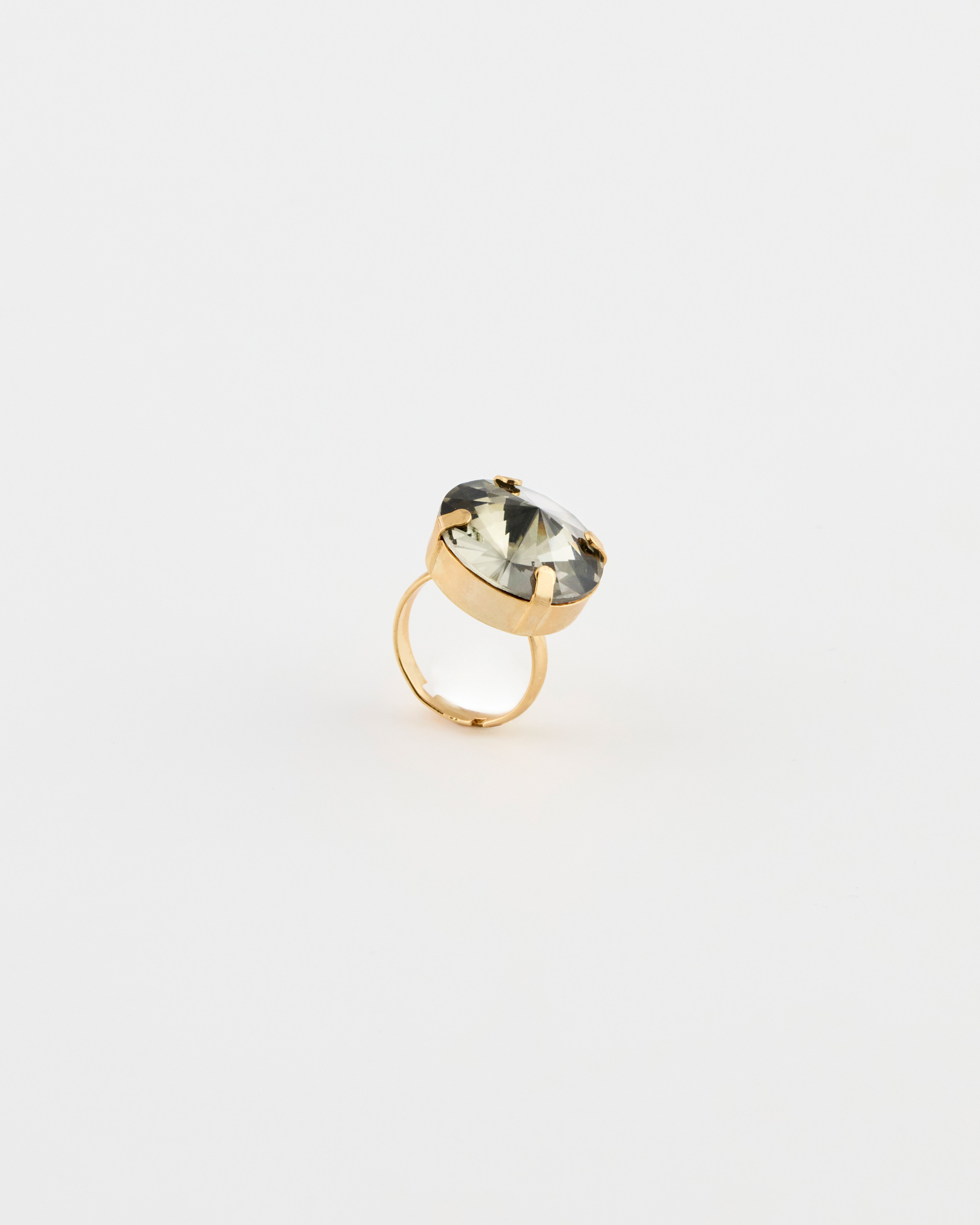 Anello Regolabile Strass Black Diamond LE NUOVE BOULE DI CINZIA ESSE